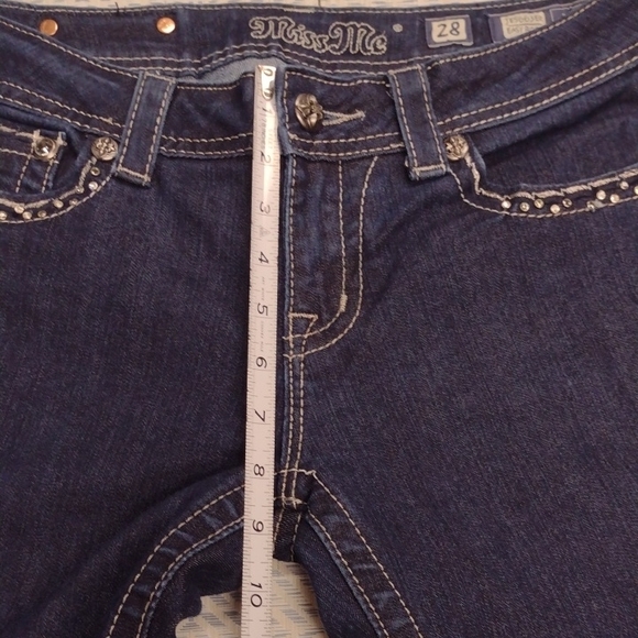 Miss Me Deep Blue Boot Cut Jeans,Western, Rodeo, Festival. - Picture 8 of 15